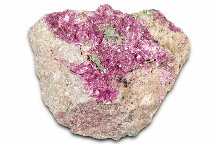 Green Kolwezite on Vibrant Cobaltoan Dolomite - DR Congo #347428